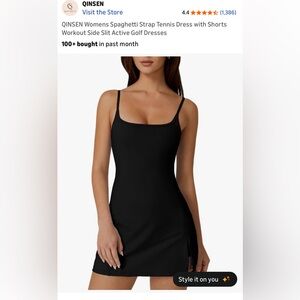 Women’s Black Tennis Dress